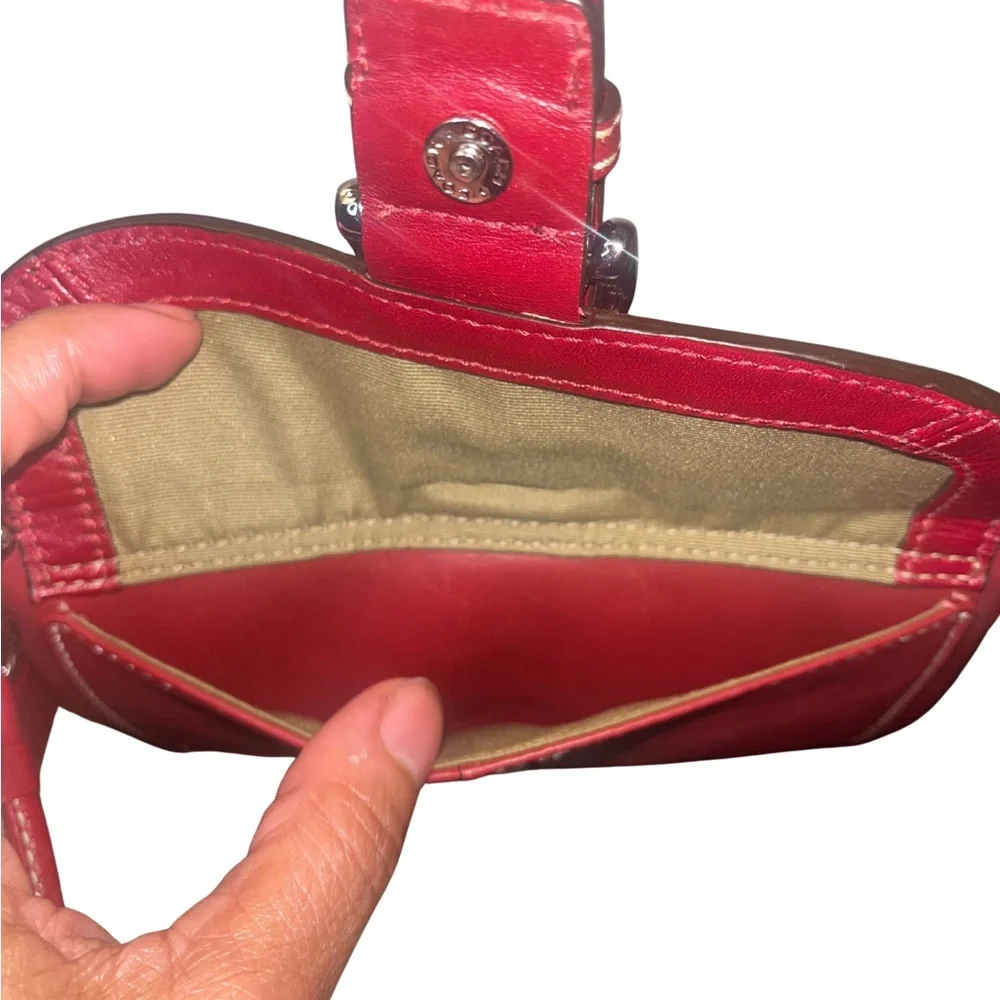 Coach SoHo Red Leather Wristlet/Clutch - Picture 11 of 13